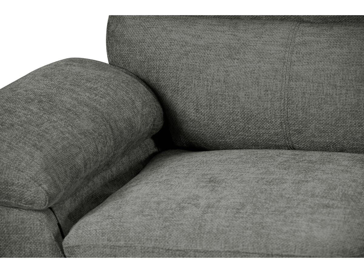 3-SITZER-SOFA Dallas Grau - Grau, Textil (210/90/88cm) - Habitat Garten