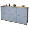 SIDEBOARD Rova Denim matt - Pastellblau, Holzwerkstoff (138.5/75.5/35cm) - Vladon