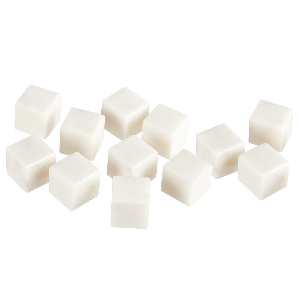 KÜHLSTEINE (12er Set) Marble - Weiß, Stein (2/2/2cm) - Butlers