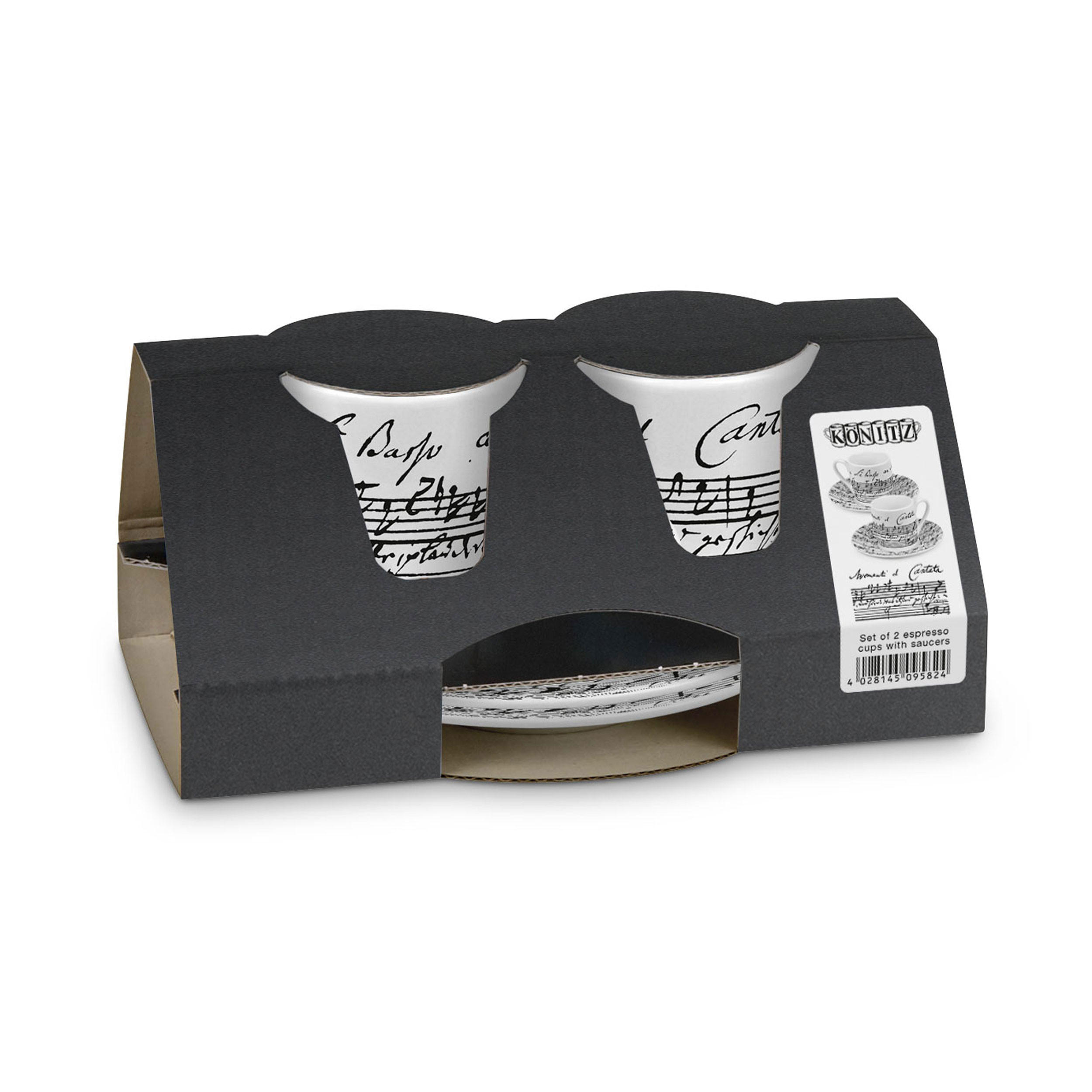 ESPRESSOTASSE Coffee Cantata Geschenkset, 4-tlg. - Naturfarben, Keramik (0.09L) - Könitz