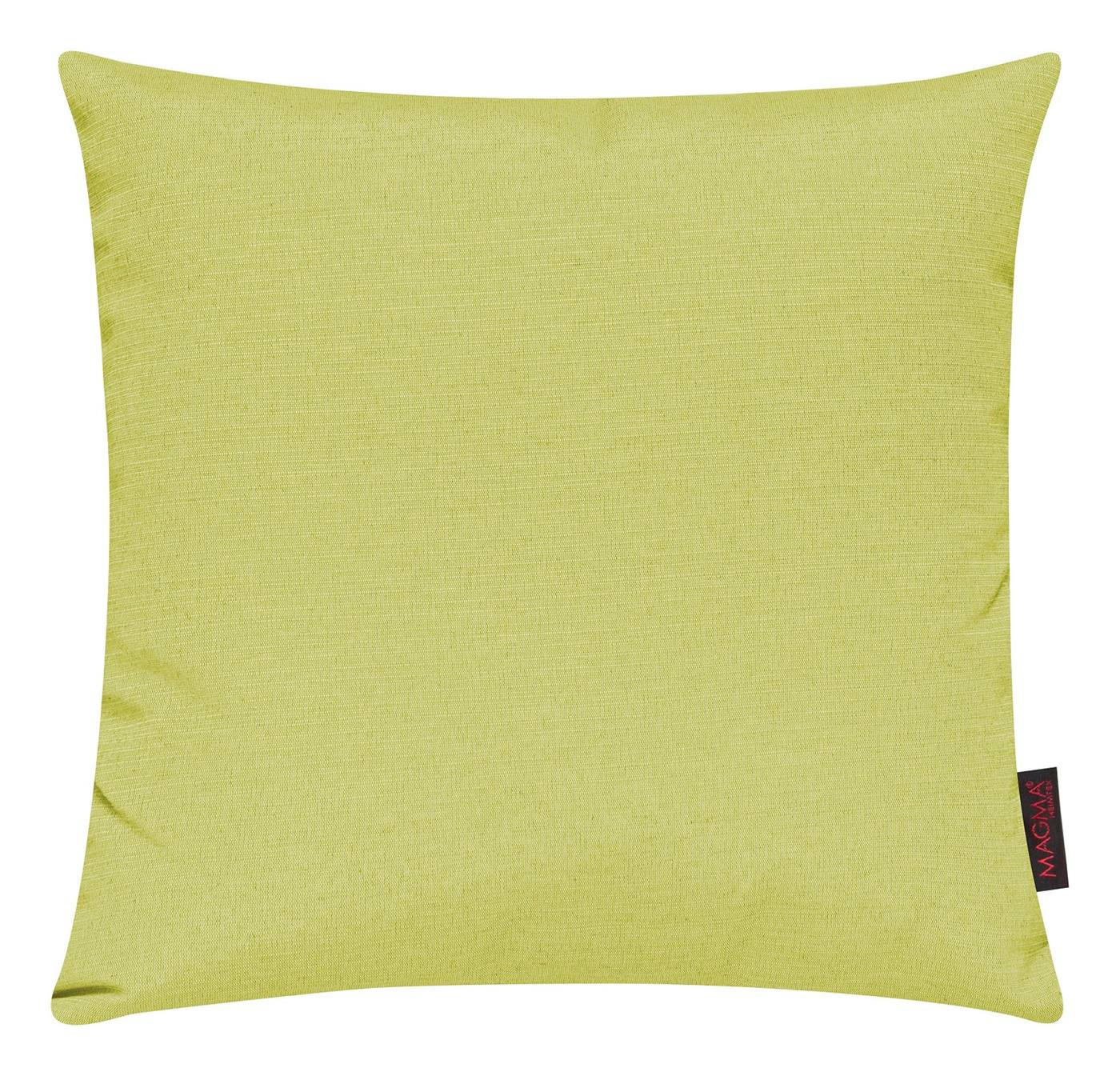 KISSENHÜLLE 2er Set Fino uni 40/40 cm - Hellgrün, Textil (40/40cm) - Magma Heimtexx