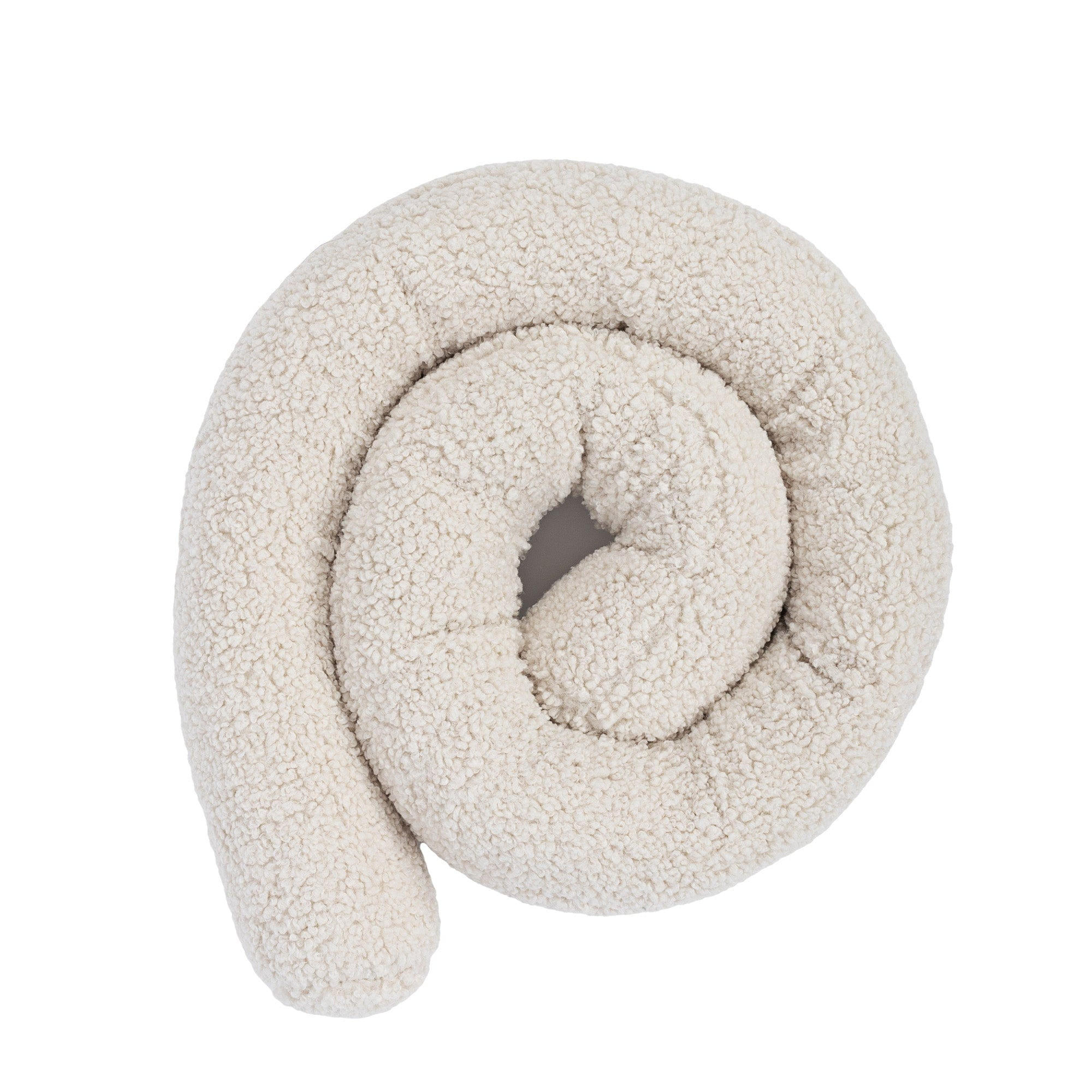 BETTUMRANDUNGSSCHUTZ Bettschlange aus Teddystoff, 200 cm, Beige-Creme - Creme, Textil - MeowBaby