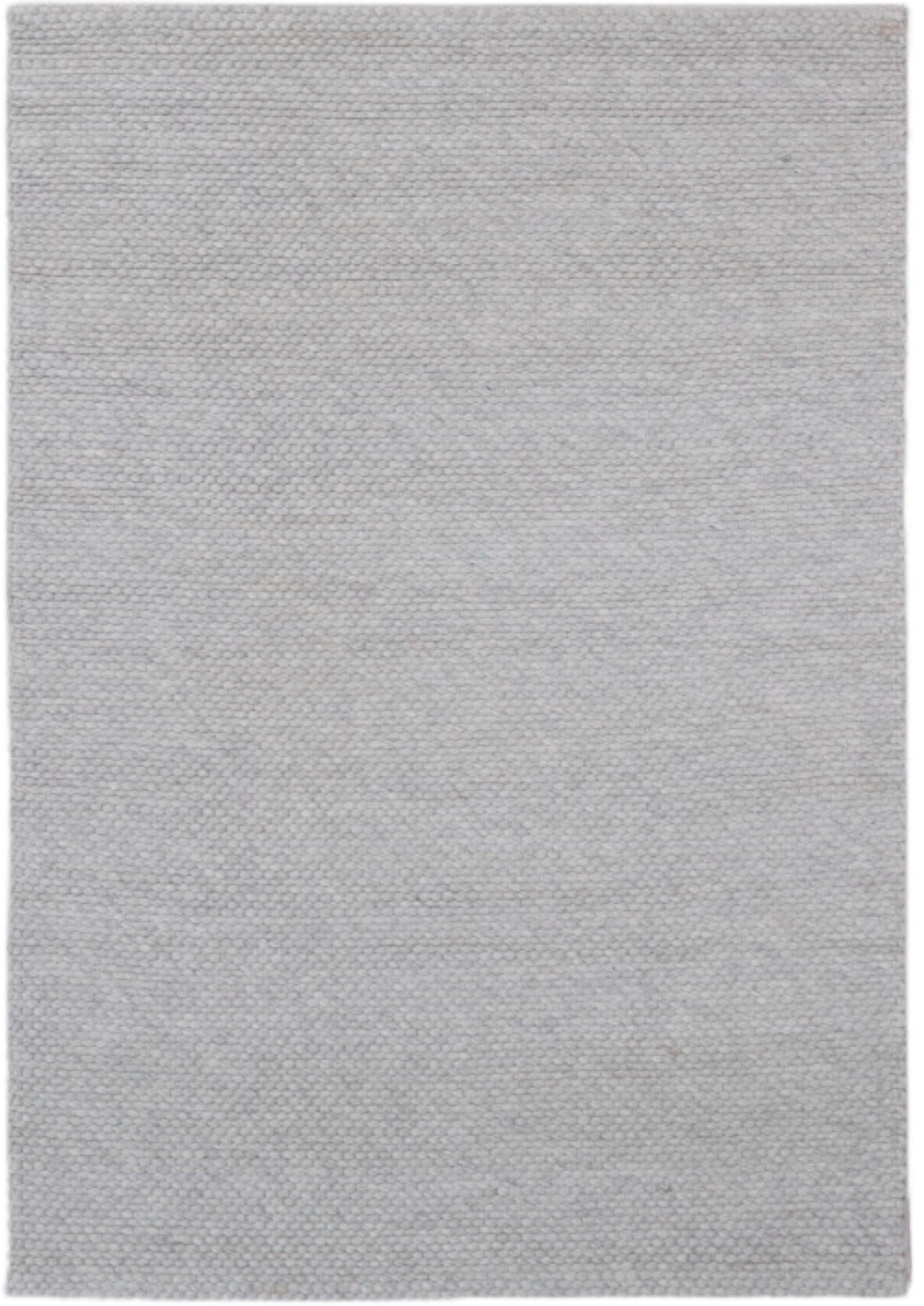 TEPPICH Wohn-/Schlafzimmer handgewebt Wolle PATSY Grau 160x230 cm - Grau, Naturmaterialien (160/230cm) - Novatrend