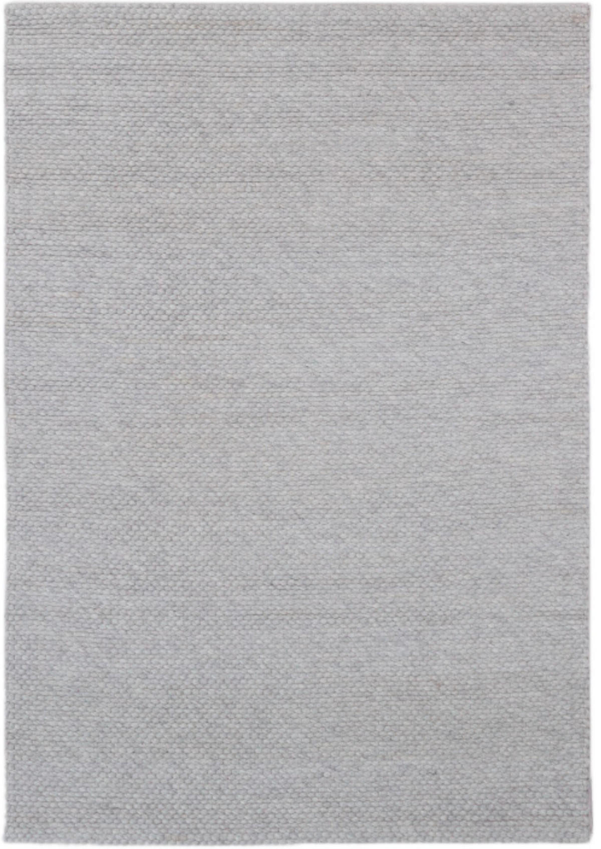 TEPPICH Wohn-/Schlafzimmer handgewebt Wolle PATSY Grau 160x230 cm - Grau, Naturmaterialien (160/230cm) - Novatrend