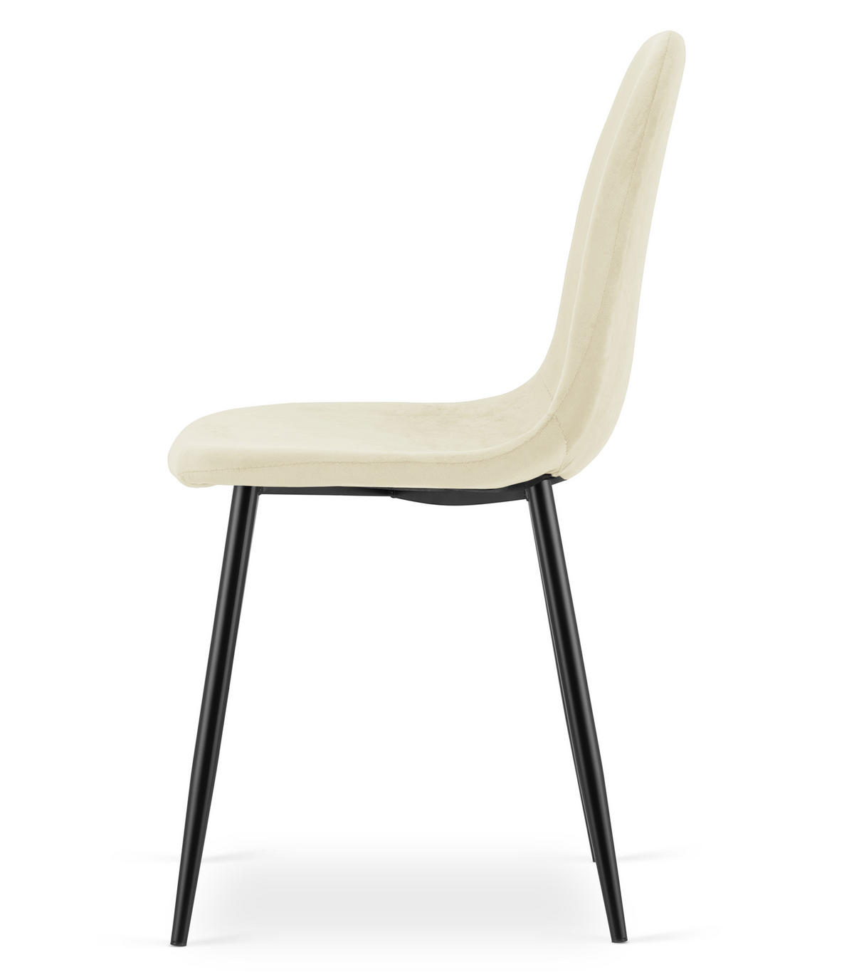 ESSZIMMERSTUHL 3-er Set COMO beiger Sitz - Beige, Textil (44.5/87.5/50.5cm) - Valora