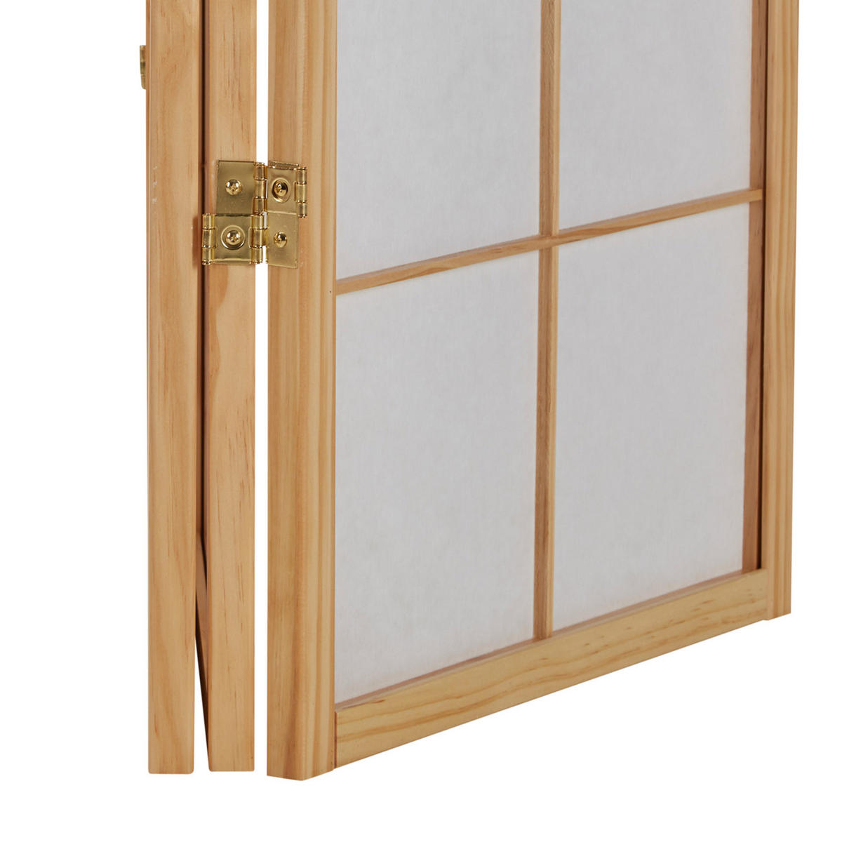 PARAVENT 4-tlg. 176/179 cm Braun Bambusmuster - Braun, Holz (176/179/2cm) - Homestyle4u