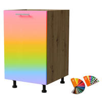 UNTERSCHRANK Brerra D1D/50 50 / 50 / 82 cm - Multicolor/Eiche Artisan, Holz/Holzwerkstoff (50/82/50cm) - Feldmann-Wohnen