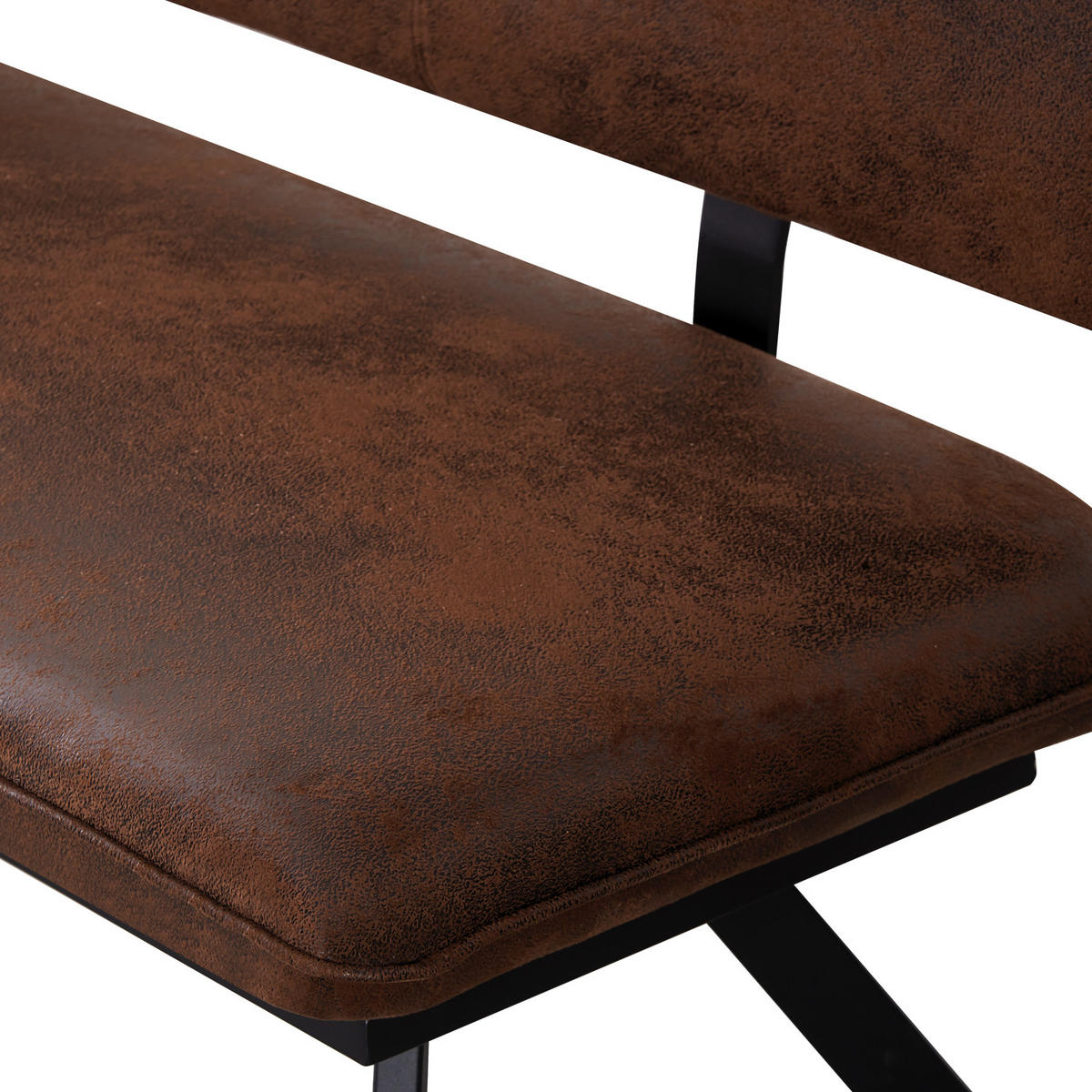 SITZBANK JUNA 160/57/86 cm Braun - Braun, Textil/Metall (160/86/57cm) - B&D Home