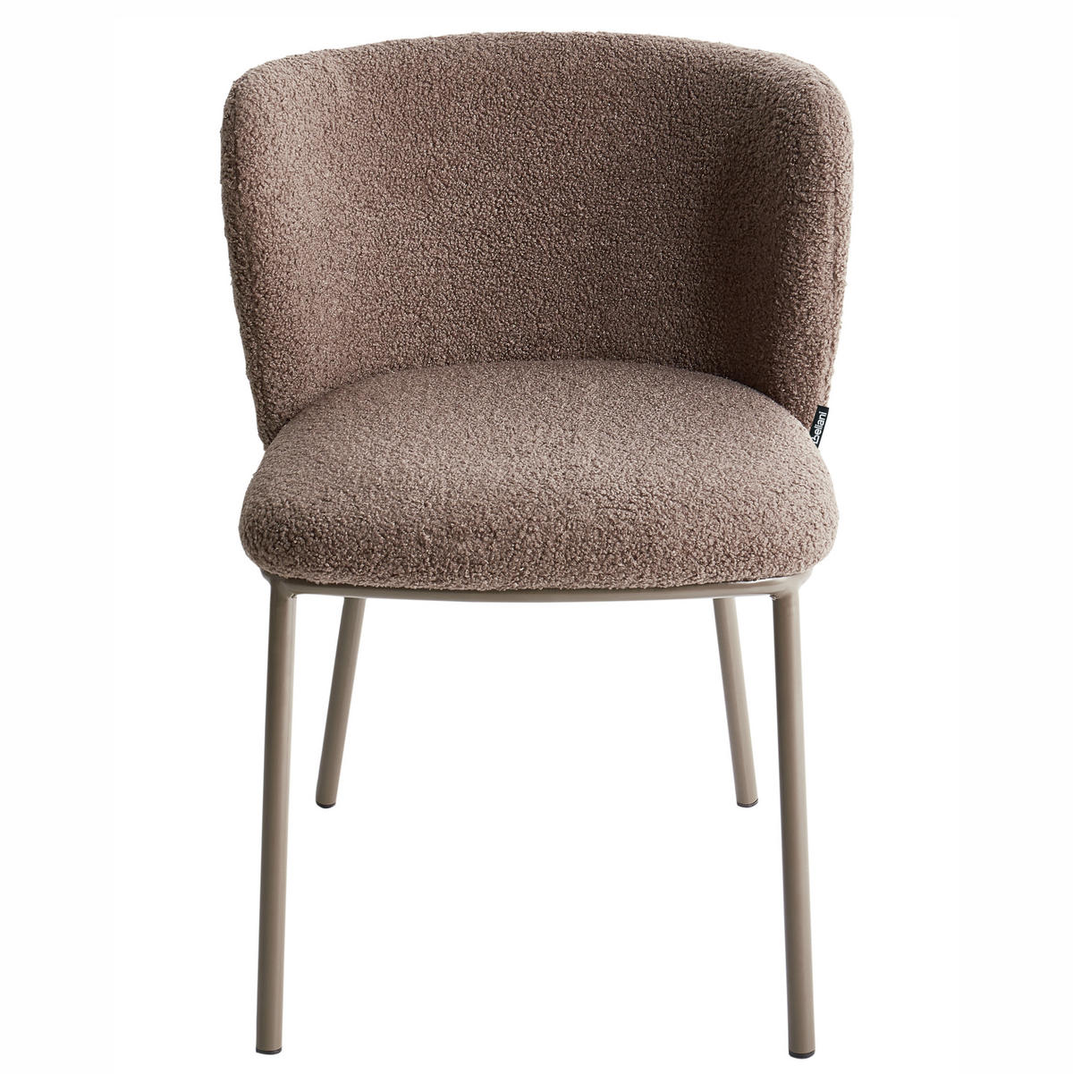 ESSZIMMERSTUHL Braun Mina II - Hellbraun, Textil (45/75/52cm) - Beliani