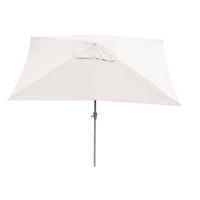 SONNENSCHIRM NEIGBAR Cremeweiß - Weiß, Textil (192/295cm) - MCW