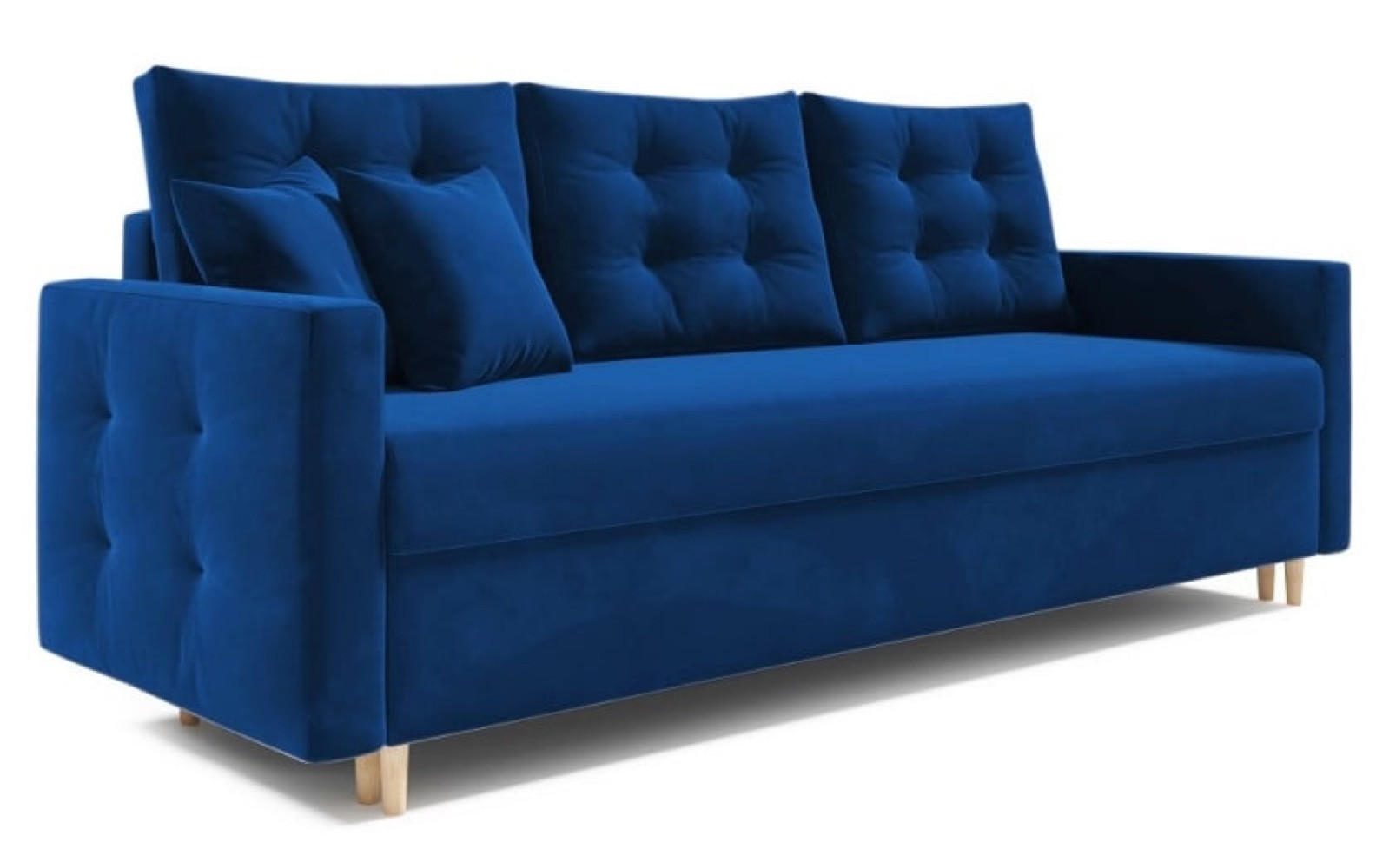 SOFA Granat PETI Gepolstert - Blau, Textil (217/97/87cm) - Sepro Meble