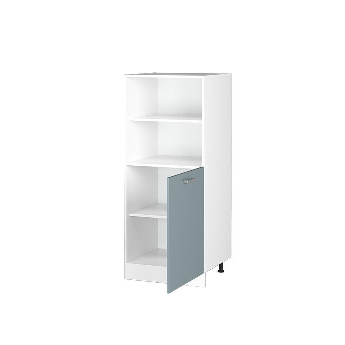 HERDUMBAUSCHRANK R-Line Blau-Grau 60 cm - Blaugrau/Weiß, Holzwerkstoff (60/143/57cm) - Vicco