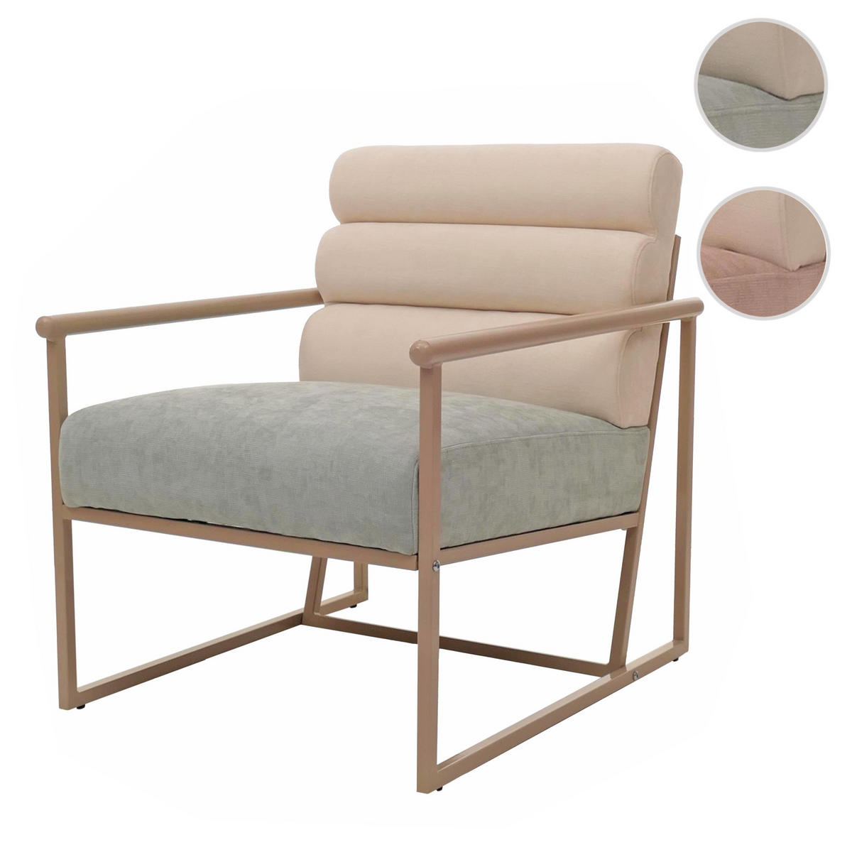 LOUNGE-SESSEL Blau - Blau, Textil (64/78/74cm) - MCW