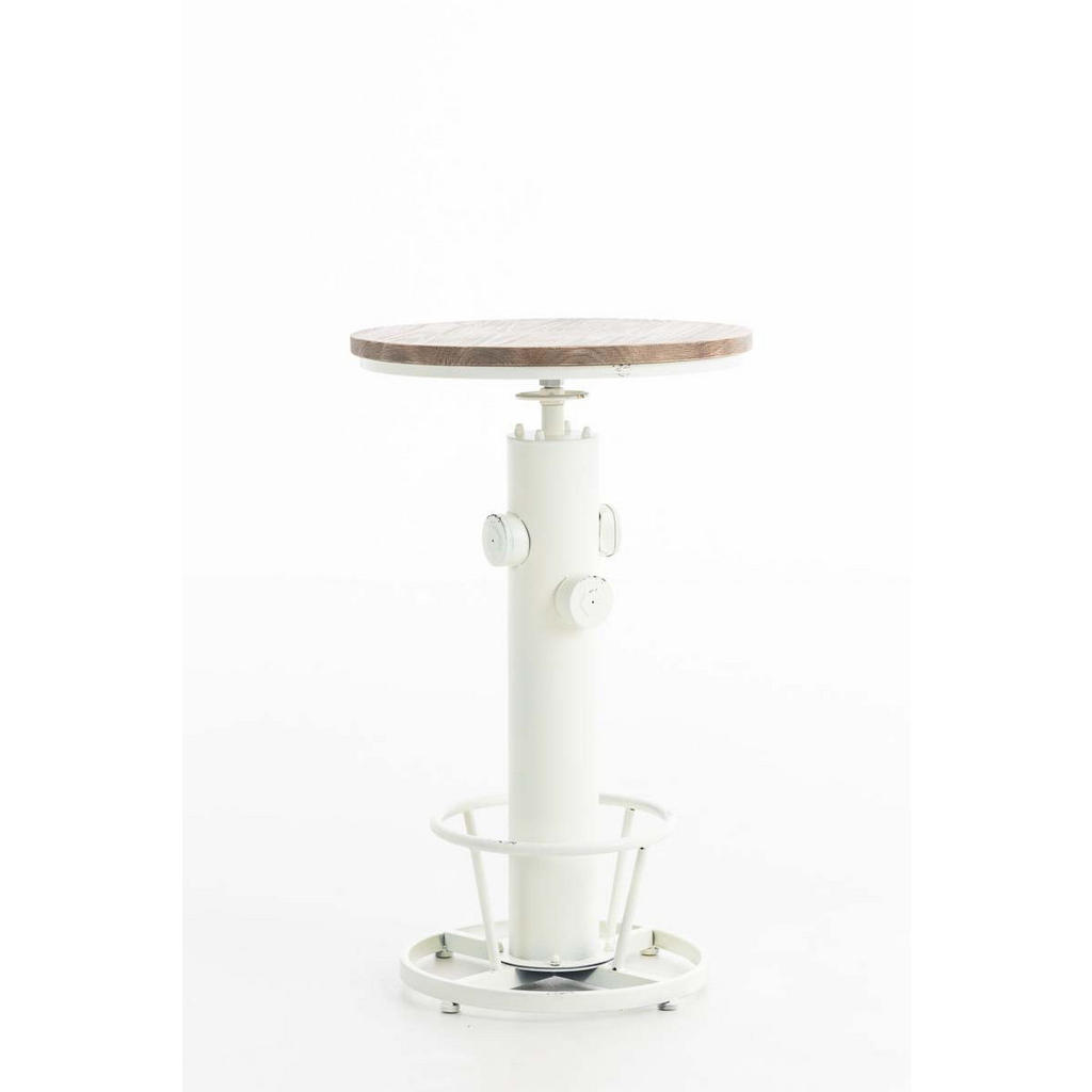 Thumbnail - CLP Bartisch, Weiß, Weiß, Metall, 54x91x54 cm, Esszimmer, Barmöbel, Bartische