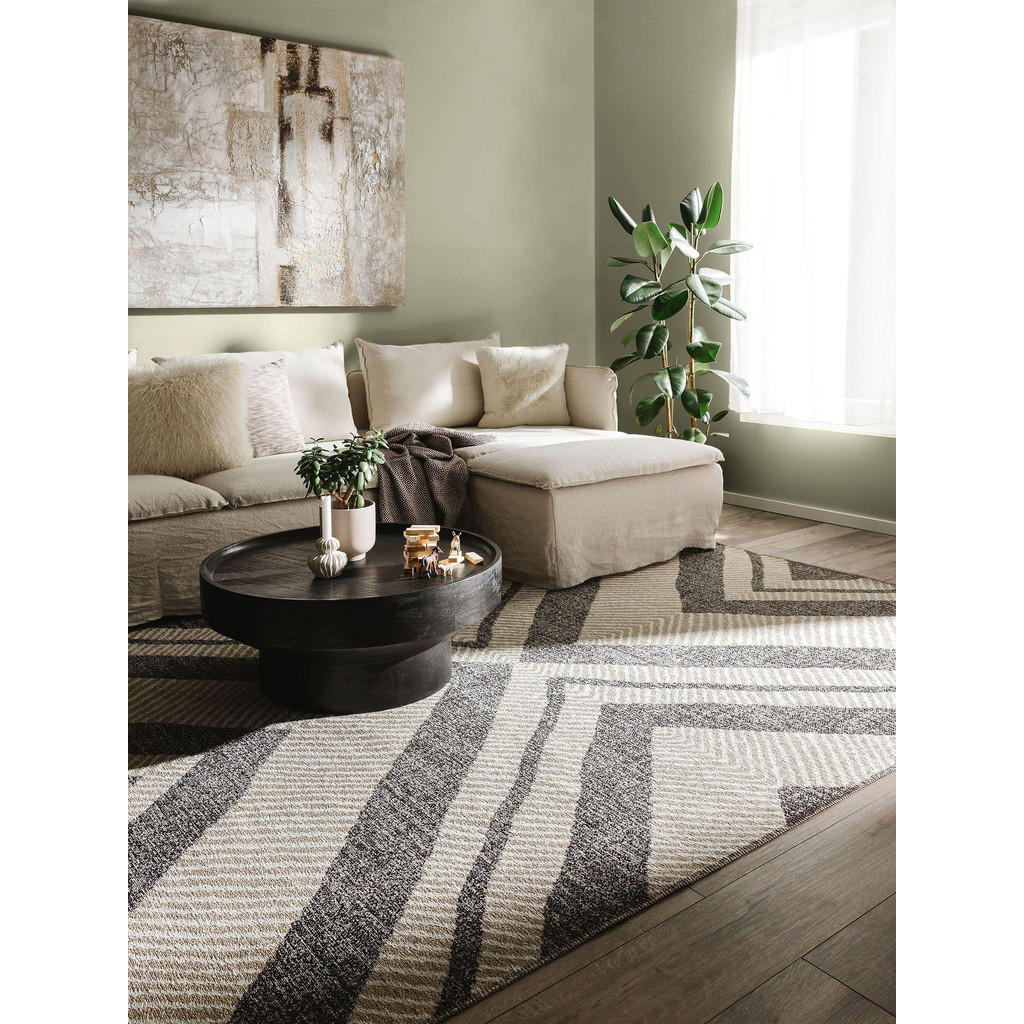 Thumbnail - benuta Nest Flachgewebeteppich, Beige, Textil, Rechteckig, 200x290 cm, Oeko-Tex® Standard 100, wasserabweisend, Teppiche...