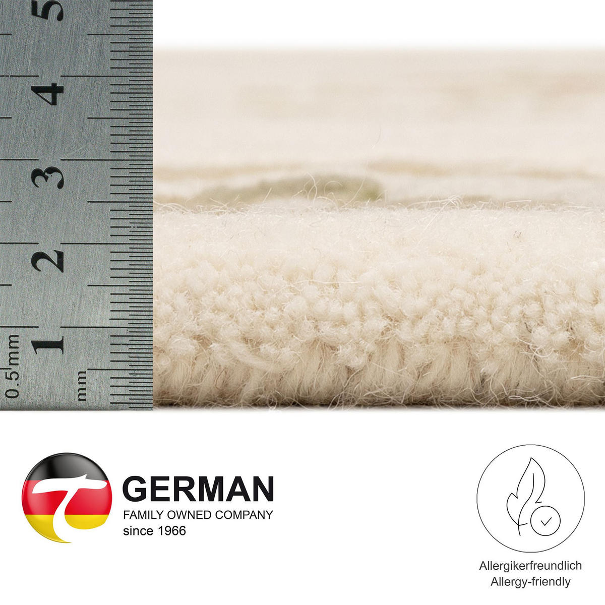 HANDTUFTTEPPICH Bloomingville 70x140 cm - Beige, Textil (70/140cm) - THEKO
