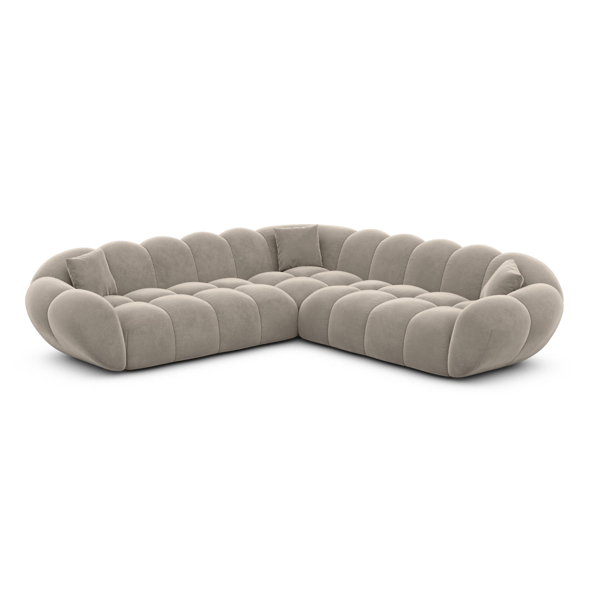 Varoyal Ecksofa Taupe 258x258 cm