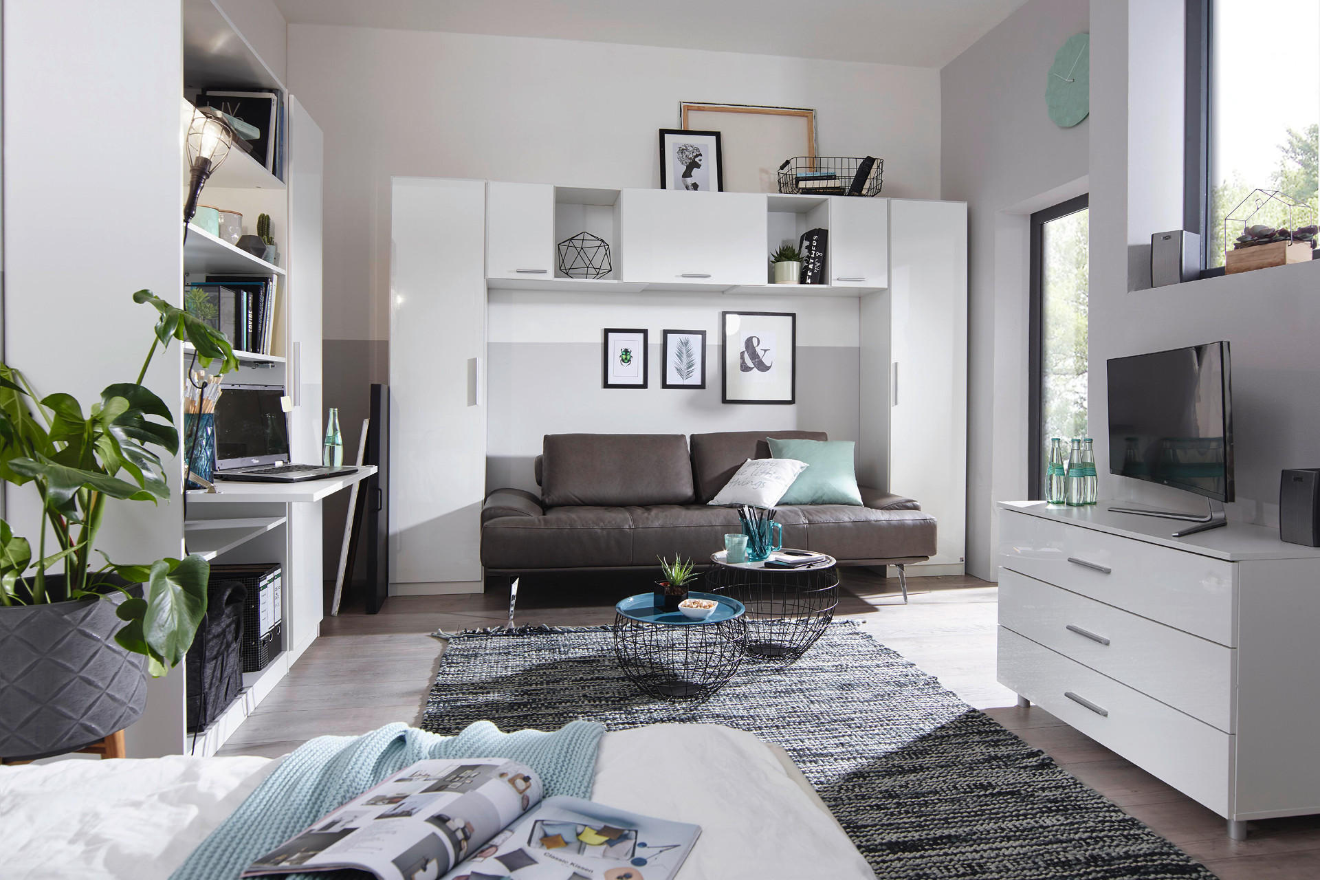 Kleine Wohnung mit vielen Stauraumlösungen