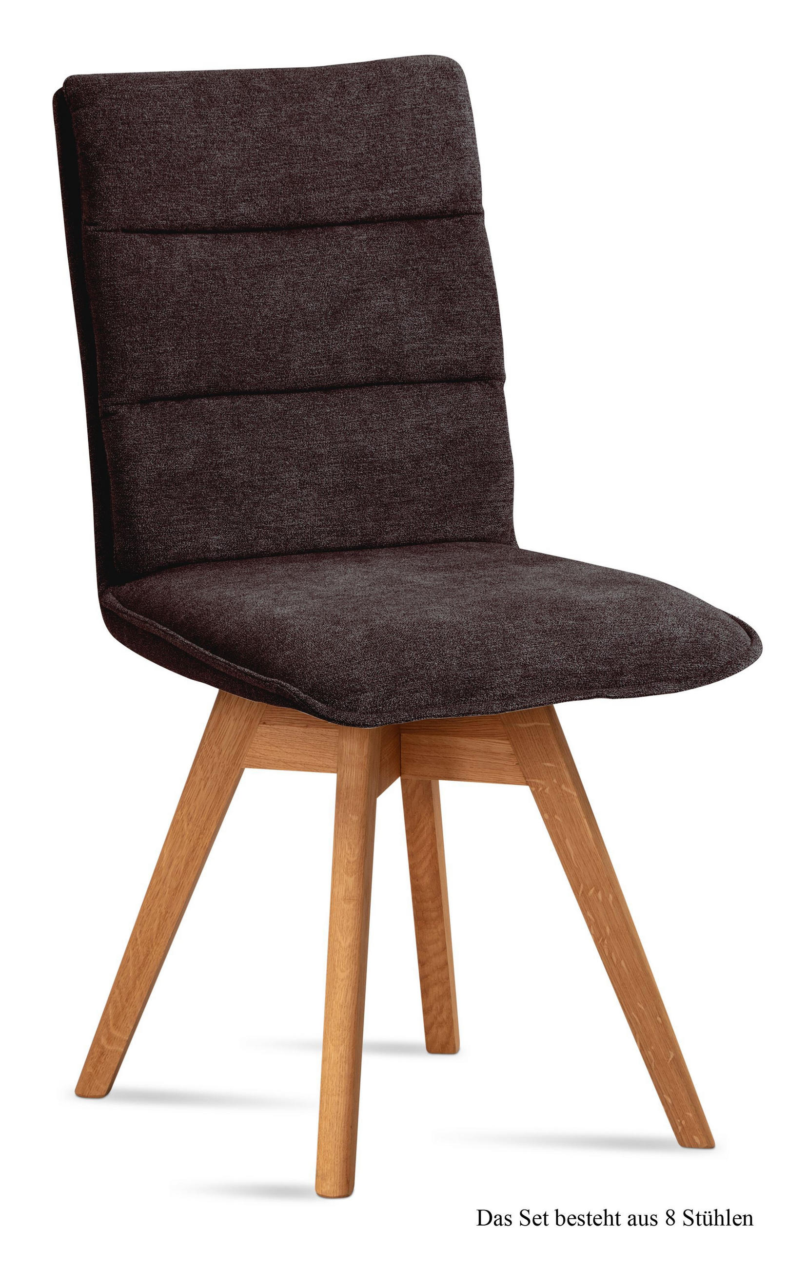 ESSZIMMERSTUHL drehbar (8er-Set) Dorle 47x92x60 Eiche geölt/Espresso - Eichefarben/Dunkelbraun, Kunststoff (60/92/47cm) - 58aufmkessel