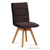 ESSZIMMERSTUHL drehbar (8er-Set) Dorle 47x92x60 Eiche geölt/Espresso - Eichefarben/Dunkelbraun, Kunststoff (60/92/47cm) - 58aufmkessel