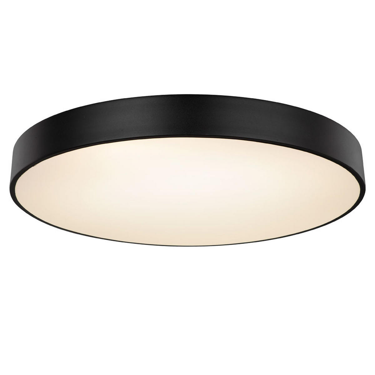 LED DECKENLEUCHTE WISS Schwarz - Schwarz, Metall (60/60/10.5cm) - Globo Lighting