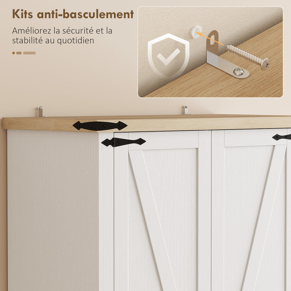HIGHBOARD DE-11311 2 Türen Weiß - Weiß, Holzwerkstoff (40/180/76cm) - ComfortXL