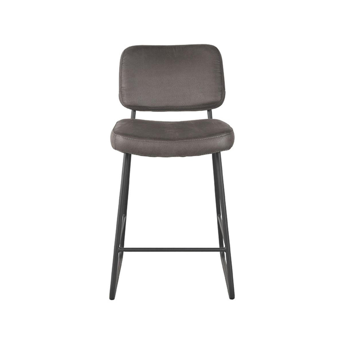 BARHOCKER Noah Grau 48/61/94 cm 2er-Set - Grau, Metall (61/94/48cm) - LABEL51