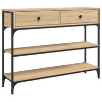 KONSOLENTISCH Sonoma-Eiche 100/25/75 Cm Holzwerkstoff - Braun, Holzwerkstoff (100/25/75cm) - vidaXL