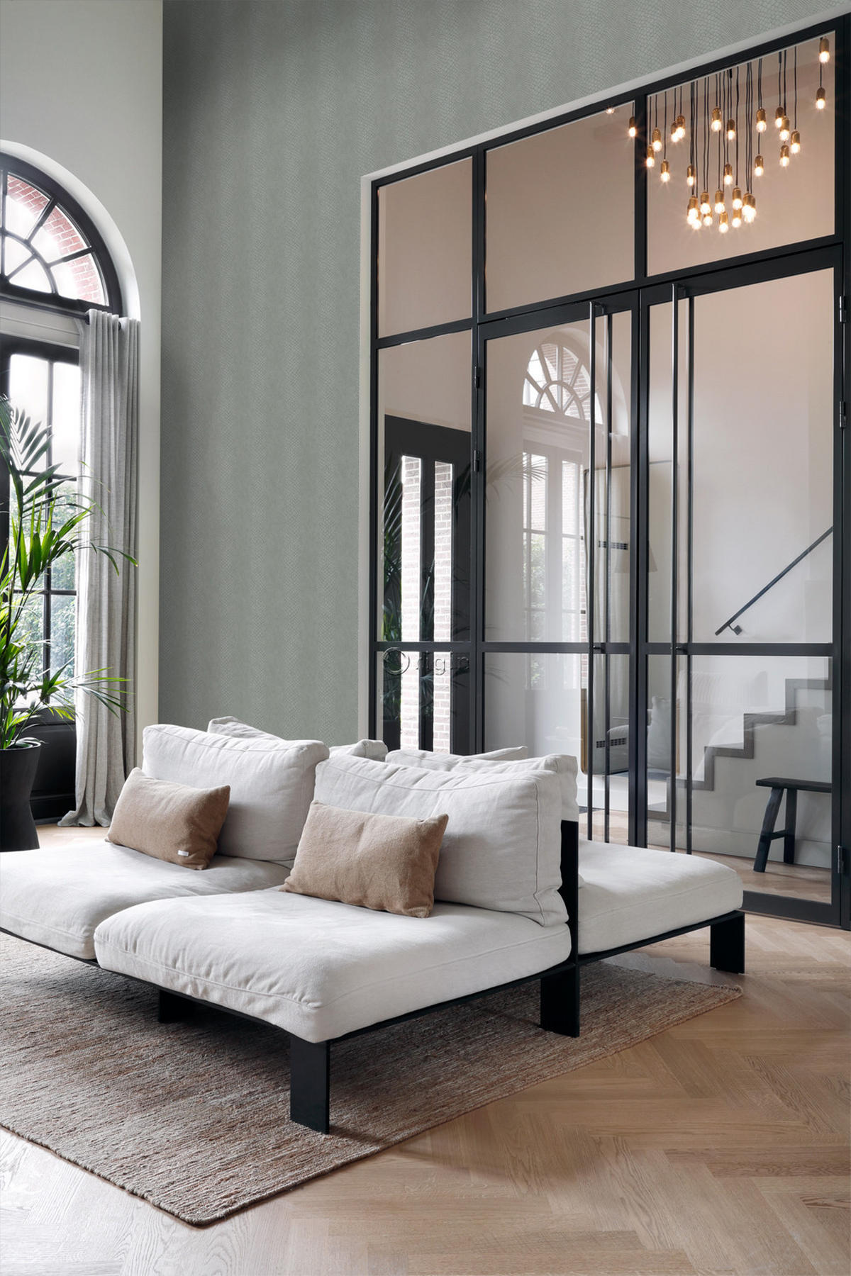 TAPETE Schlangenhaut-Motiv 53 cm x 10.05 m - Braun, Papier (53/1000cm) - Origin Wallcoverings