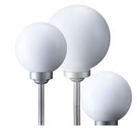 LED AUSSENLEUCHTE Weiß Metall 3er Set - Weiß, Kunststoff (25/25/65cm)