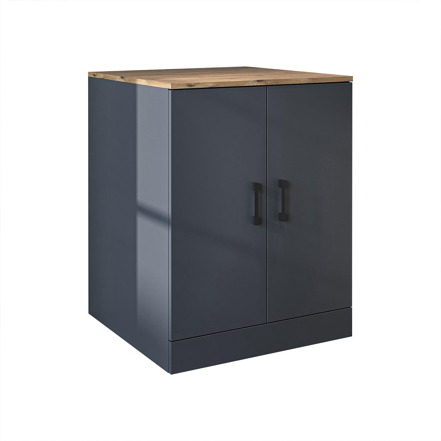 WASCHMASCHINENSCHRANK Atlantic II 70cm Breit, 90cm Hoch - Anthrazit, Holzwerkstoff (70/90/69cm)