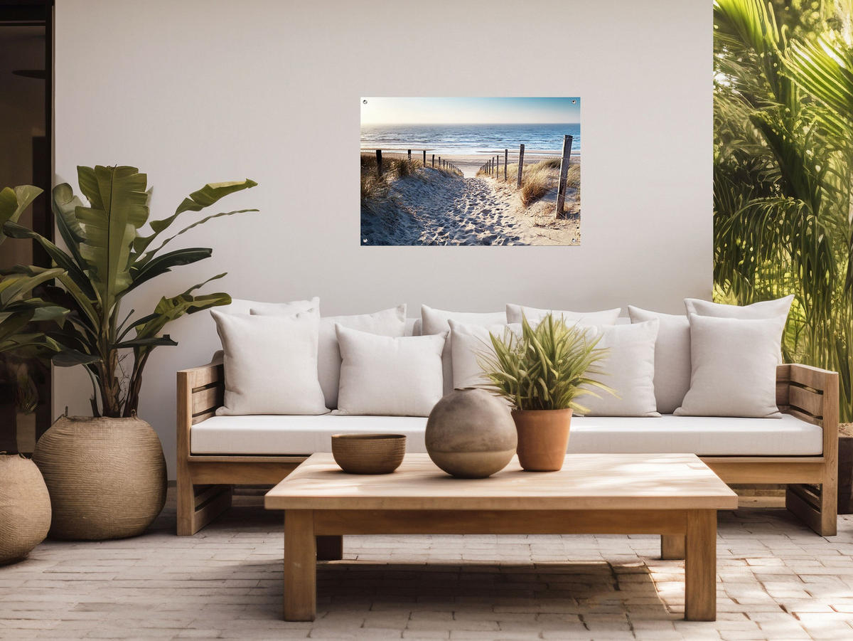 GARTEN-POSTER 90x60 cm Gartendeko: Strand - Beige, Kunststoff (90/60/2cm) - artissimo
