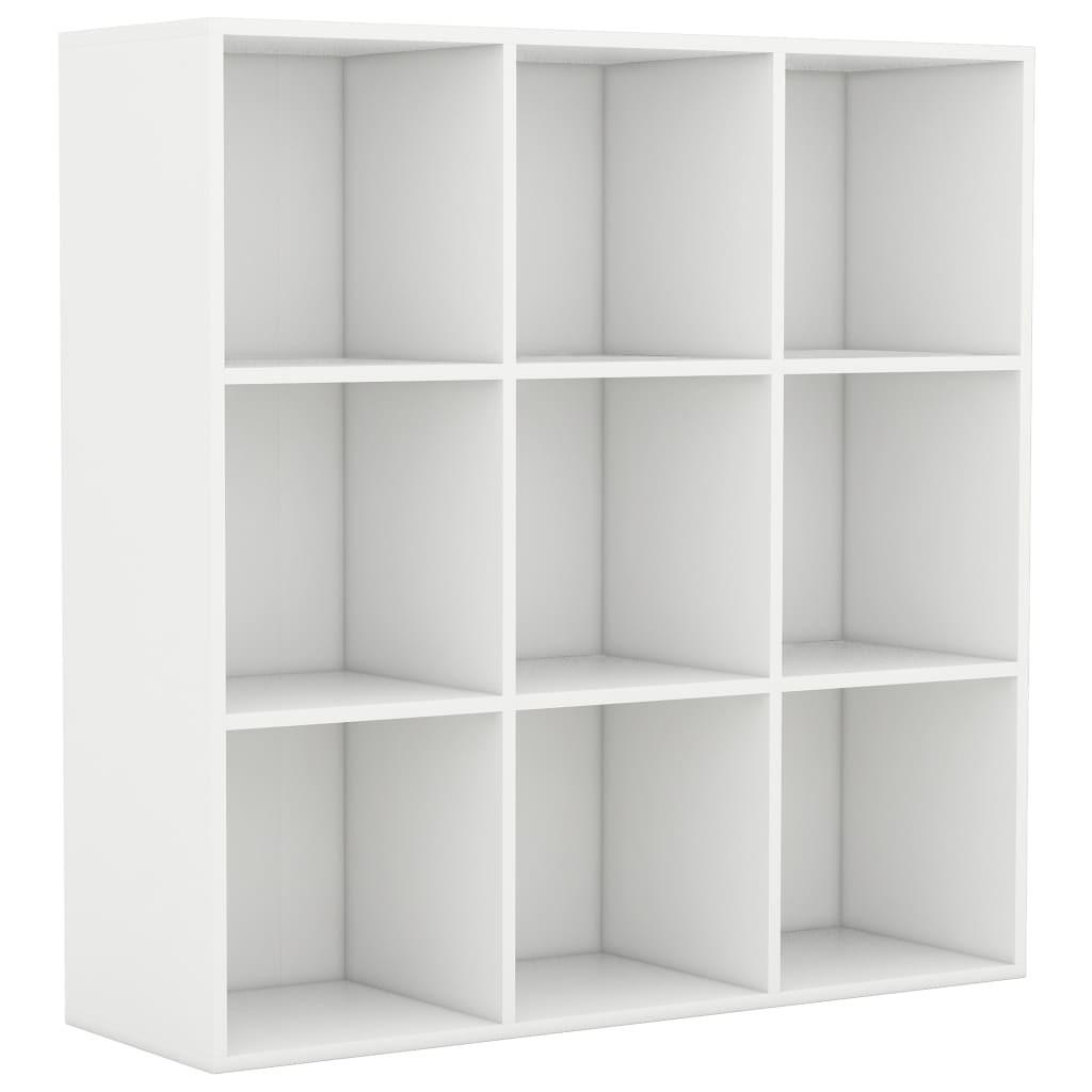 vidaXL Bücherregal Weiß 98x98x30 cm