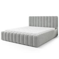 POLSTERBETT DINESE Q 120x200 cm mit Bettkästen - Hellgrau - Hellgrau, Holz (120/200cm) - MASSENO
