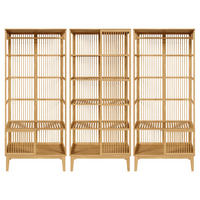 GARDEROBENSCHRANK - Naturfarben, Holz (240/185/45cm) - [en.casa]