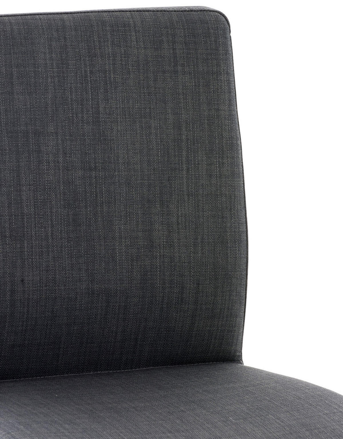 BARHOCKER Cathy, Gestell Edelstahl, Stoff Dunkelgrau - Chromfarben/Dunkelgrau, Textil/Metall (40/100/49cm) - TPFLiving