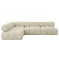 ECKSOFA modulares Sofa Samaro-L2 - 285x190x70 cm Beige Bouclé - Beige, Holzwerkstoff/Textil (285/190cm) - ALTDECOR