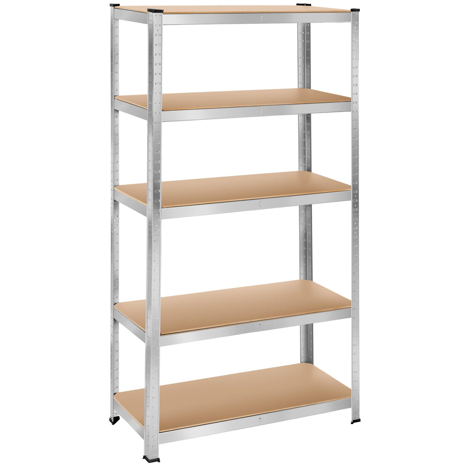 SCHWERLASTREGAL ,schnelle Montage,silber - Silberfarben, Metall (40/180/90cm) - tectake