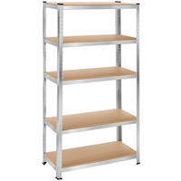 SCHWERLASTREGAL ,schnelle Montage,silber - Silberfarben, Metall (40/180/90cm) - tectake