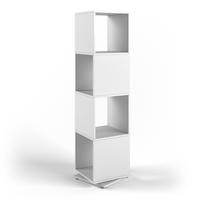 DREHREGAL Weiß 35.2 x 144.2 cm - Weiß, Holzwerkstoff (35.2/144.2/35.2cm) - Vicco