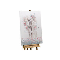 ACRYLBILD HANDGEMALT 75/100 cm - Taupe/Beige, Holz/Textil (1.82/100cm) - KUNSTLOFT