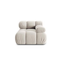 MODUL rechts Bellis aus Samt leichtes beige - Creme, Textil (94/70/94cm) - Micadoni