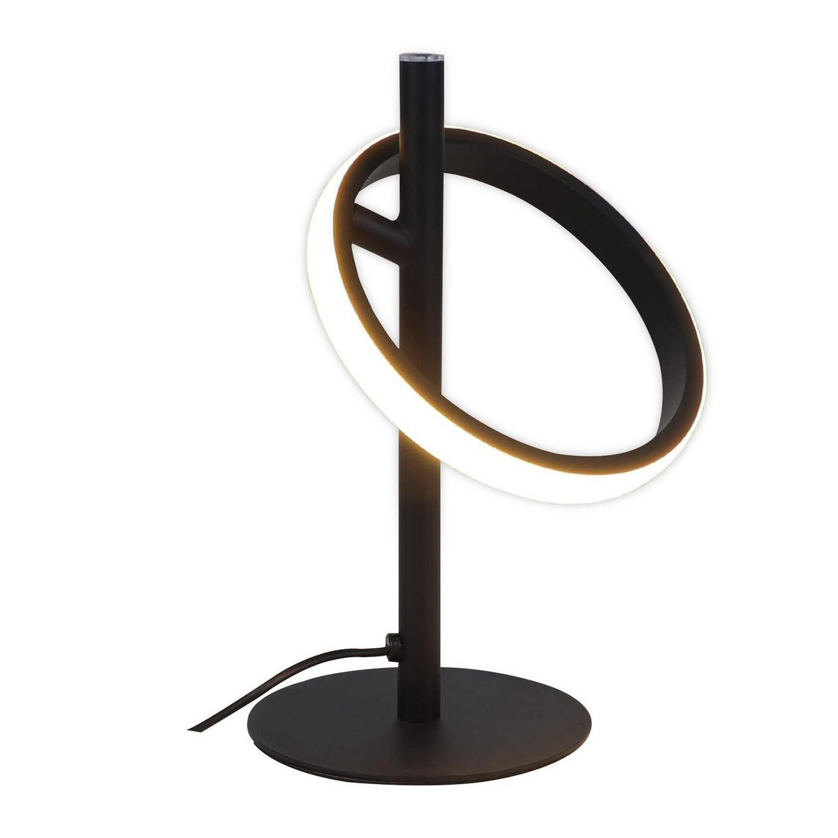LED-TISCHLEUCHTE Siegen 12.5/12.5/23 cm - Schwarz, Metall (12.5/12.5/23cm) - Nettlife