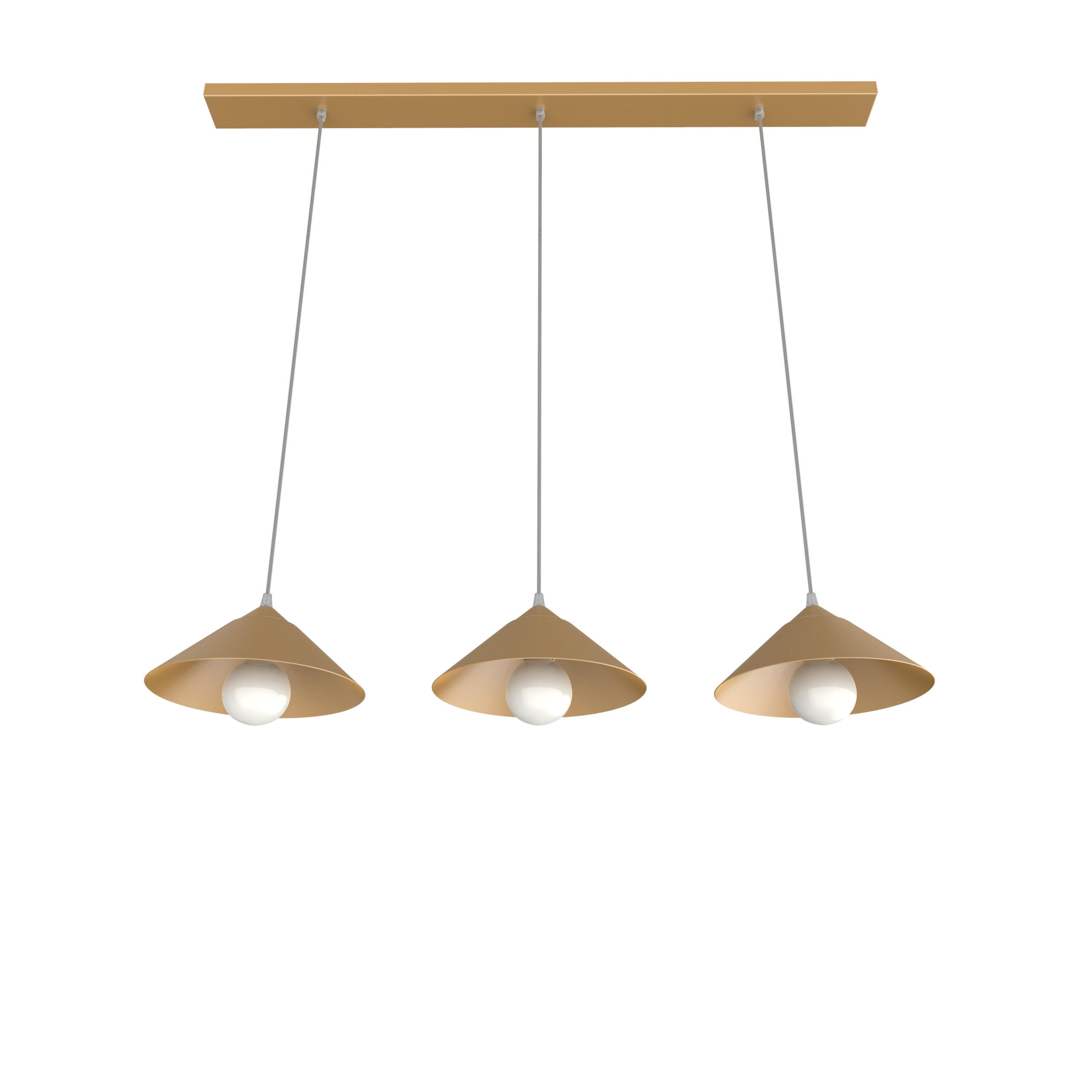 HÄNGELEUCHTE - Goldfarben, Metall (25/100/120cm) - Lumicom