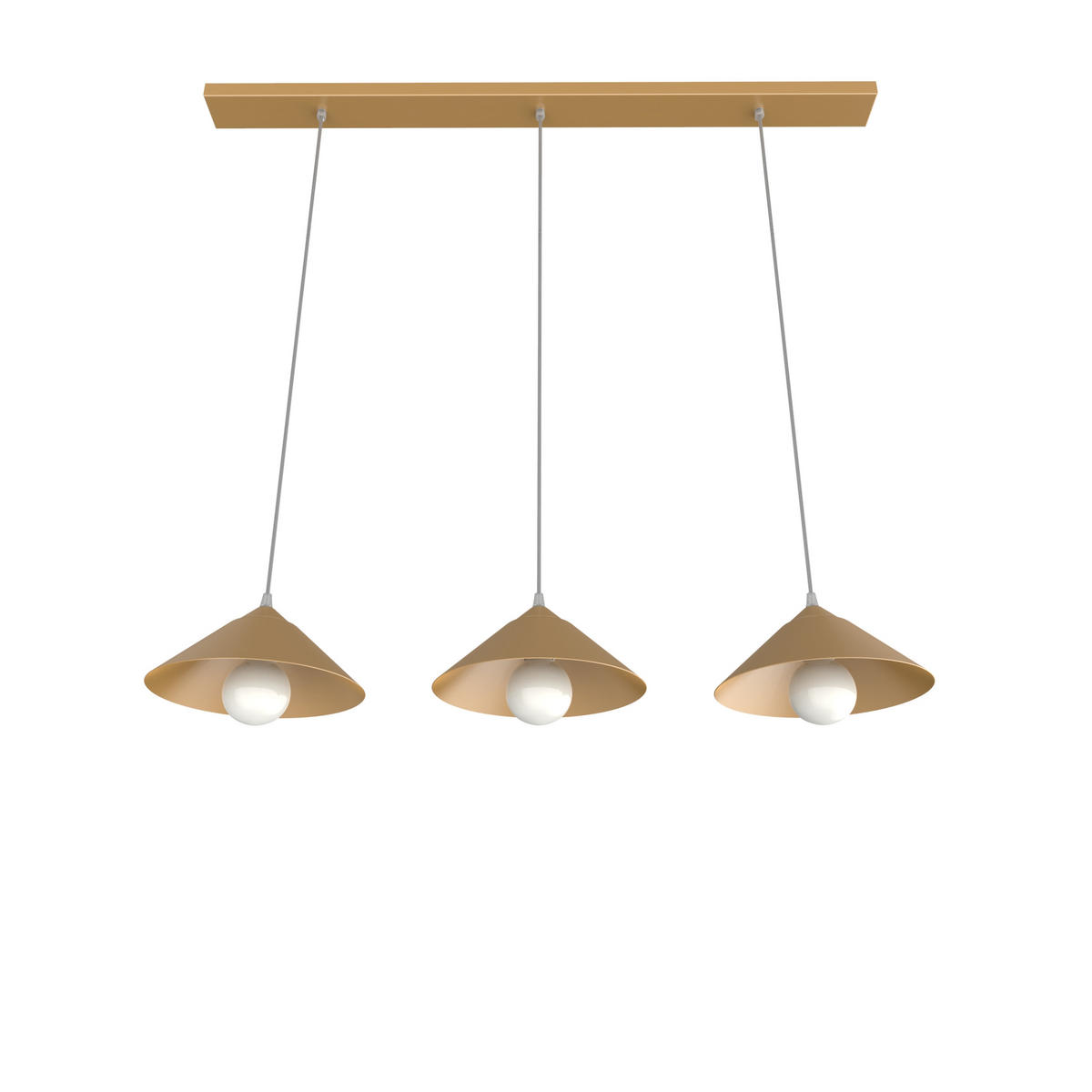 HÄNGELEUCHTE - Goldfarben, Metall (25/100/120cm) - Lumicom