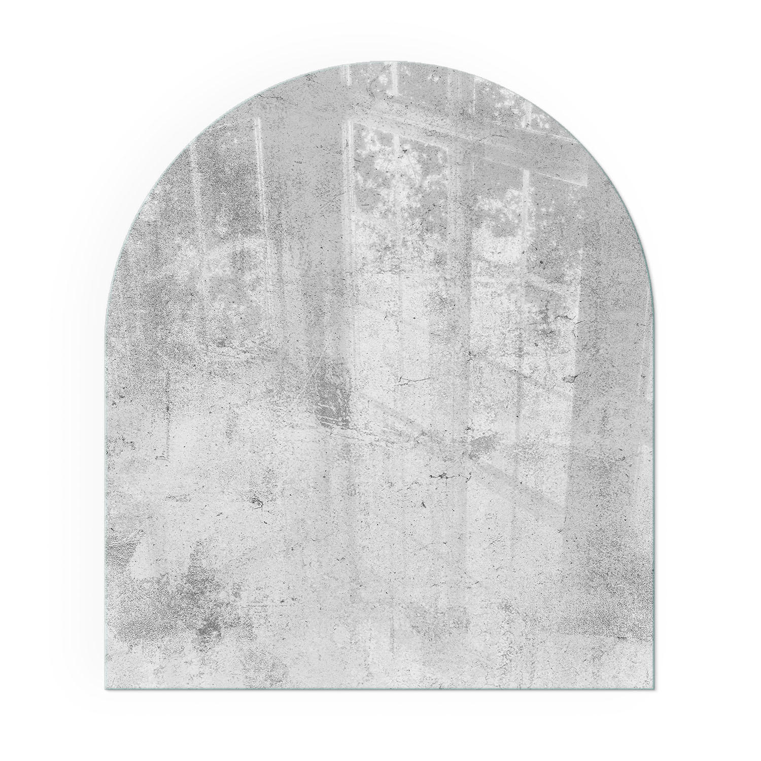 GLASPLATTE für Kamin 80x70 cm - Grau, Glas (80/70/0.4cm) - TULUP