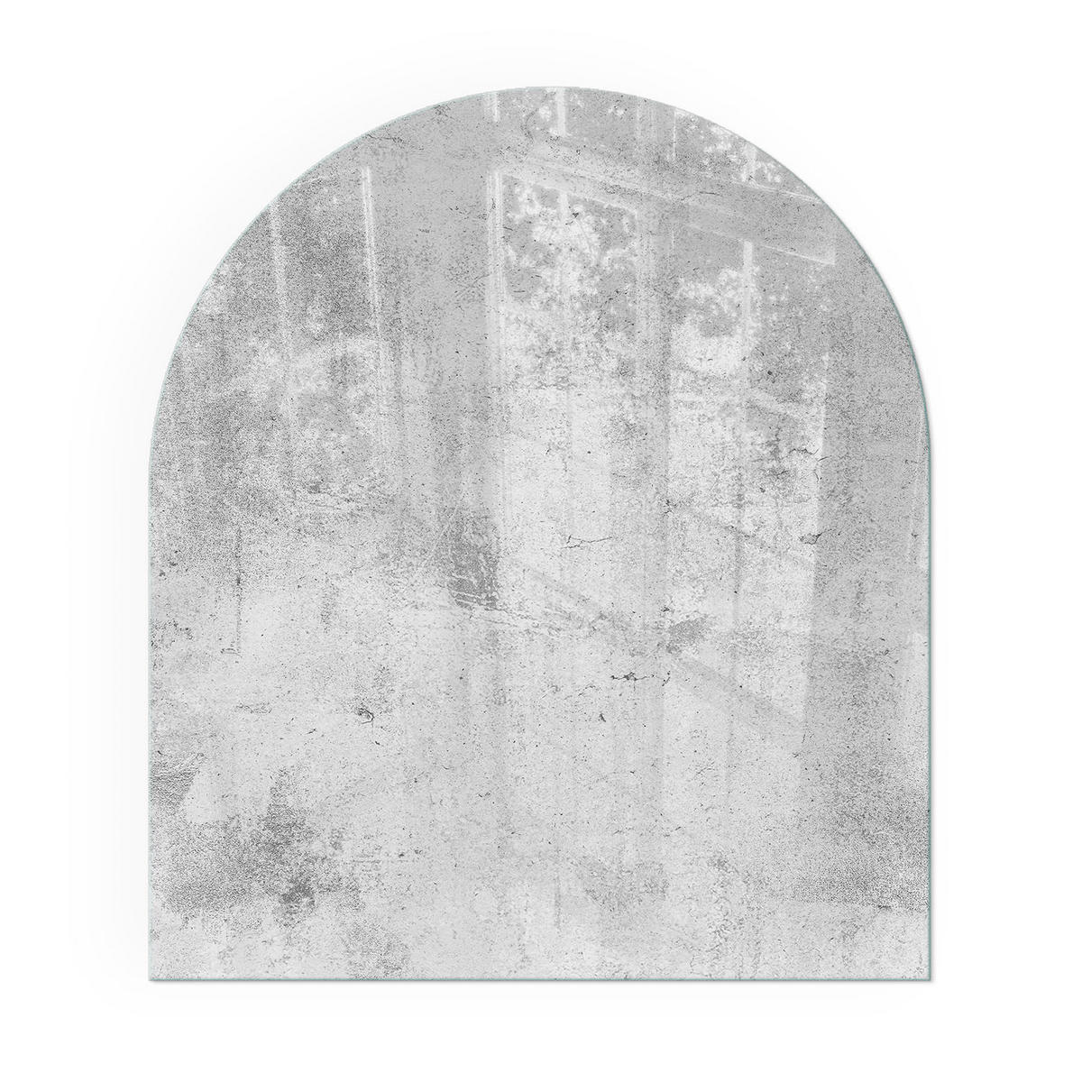 GLASPLATTE für Kamin 80x70 cm - Grau, Glas (80/70/0.4cm) - TULUP