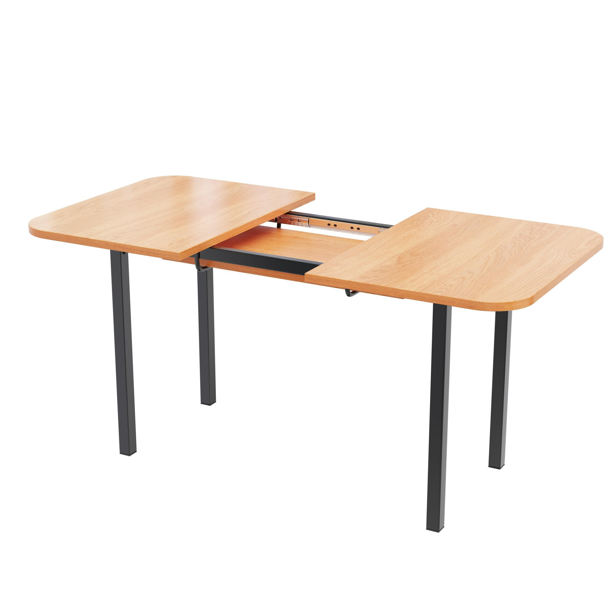 Redom JÍDELNÍ stůl 120/160 cm s výsuvnou deskou, odolný a stabilní, Americký bílý dub