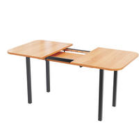 ESSTISCH 120-160 cm ausziehbar aus MDF mit hochfester Legierungsstütze, Amerikanische Weißeiche - Eichefarben, Holzwerkstoff (160/80/75cm) - Redom