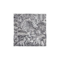 WANDPANEEL Eogan Silber 50/5/50cm - Silberfarben, Metall (5/50/50cm) - PTMD Collection